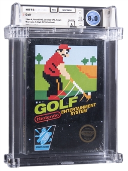 1985 Nintendo NES (USA) "Golf" Sealed Video Game - WATA 8.0/A